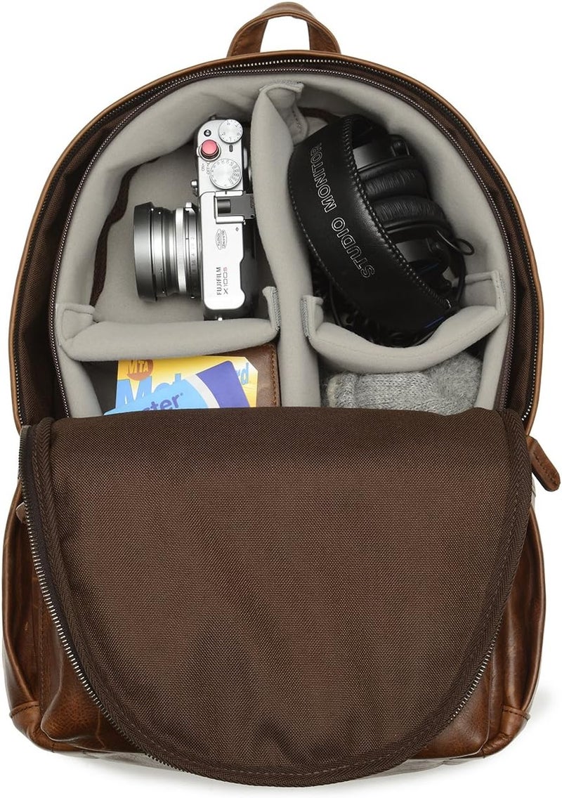 Gloria ONA  The Clifton  Camera Backpack  Antique Cognac Leather ONA046LBR - Image 3