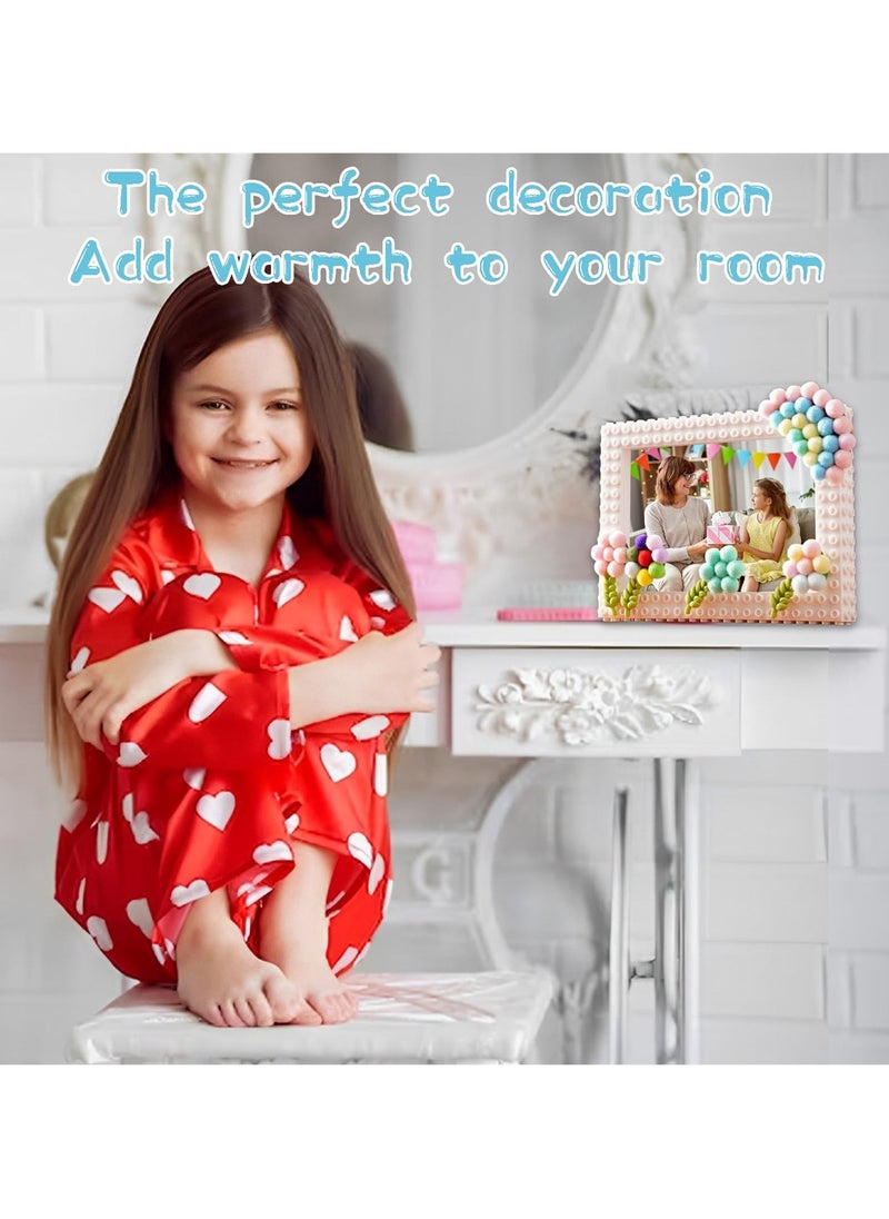 SYOSI - Kid Picture Frames Craft Kit, 5 x 7 inch DIY Block Photo Frame Making Kit for Kids, Handmade Art Kit to Decorate Desktop and Wall, Ideal Art & Craft Gift for Boys and Girls - Image 1