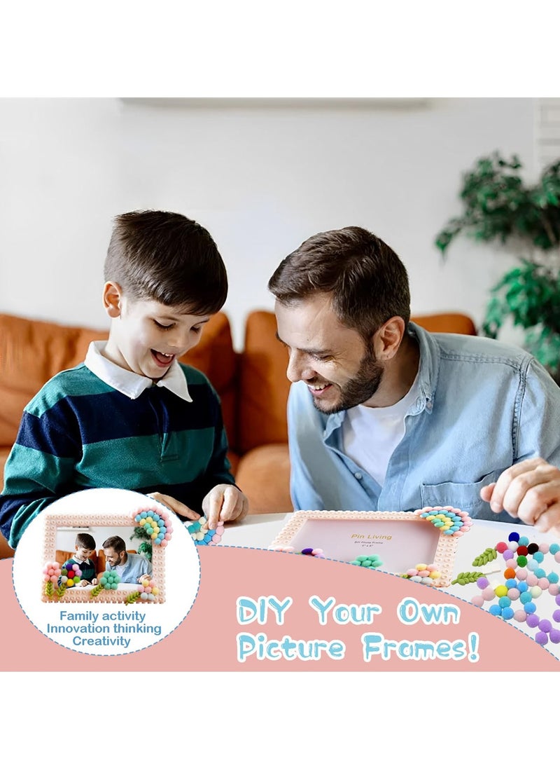 SYOSI - Kid Picture Frames Craft Kit, 5 x 7 inch DIY Block Photo Frame Making Kit for Kids, Handmade Art Kit to Decorate Desktop and Wall, Ideal Art & Craft Gift for Boys and Girls - Image 1