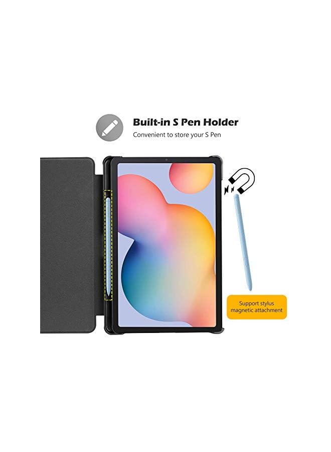 Procases For Galaxy Tab S6 Lite 10.4” 2022 2020 With S Pen Holder, Slim Stand Folio Case Smart Cover For Galaxy Tab S6 Lite 10.4 Inch 2022 (Sm-P613/ P619) & 2020 (Sm-P610/ P615) -Teal - Image 2