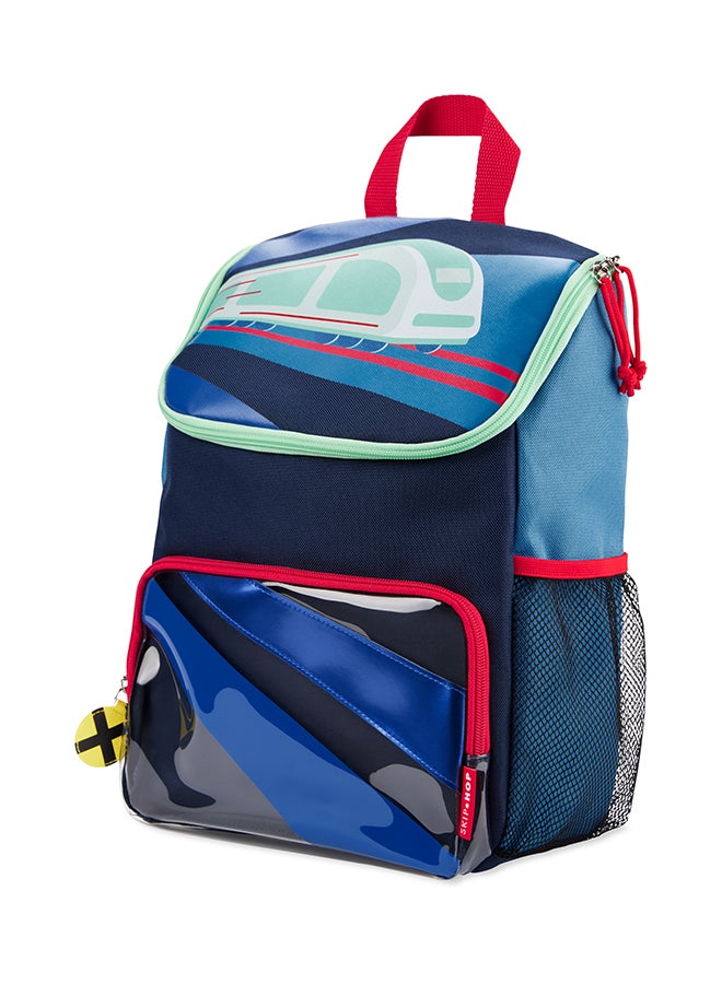 Skip Hop Spark Style Backpack - Train | Preschool Kids Backpack With Mesh Bottle Pocket & Cute Zipper Pulls | Age 3+ - Image 2