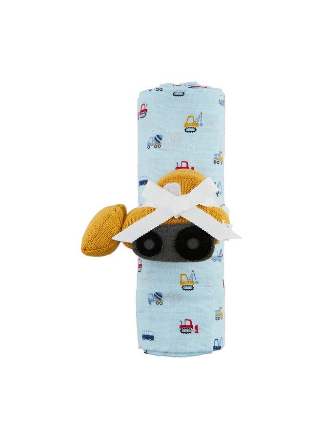 Mud Pie Children's Car Swaddle and Rattle