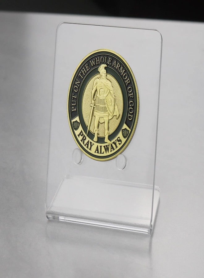 HillSpring Challenge Coin Display Holder, Acrylic Mini Easel, Sturdy Medallion Collection Storage Stand, 1 Pack - Image 2