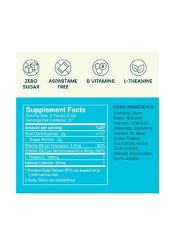 NeuroGum Energy Caffeine Gum (54 Pieces) - Sugar Free with L-theanine + Caffeine + Vitamin B12 & B6 - Nootropic Energy & Focus Supplement for Women & Men - Peppermint Flavor (Packaging May Vary)  - Image 3