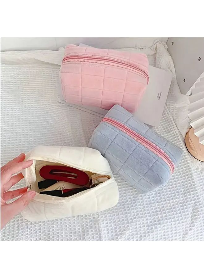 Purple Cosmetic Storage Bag Large Capacity Chic Simple Design for Women Travel Vanity Organizer - Image 1