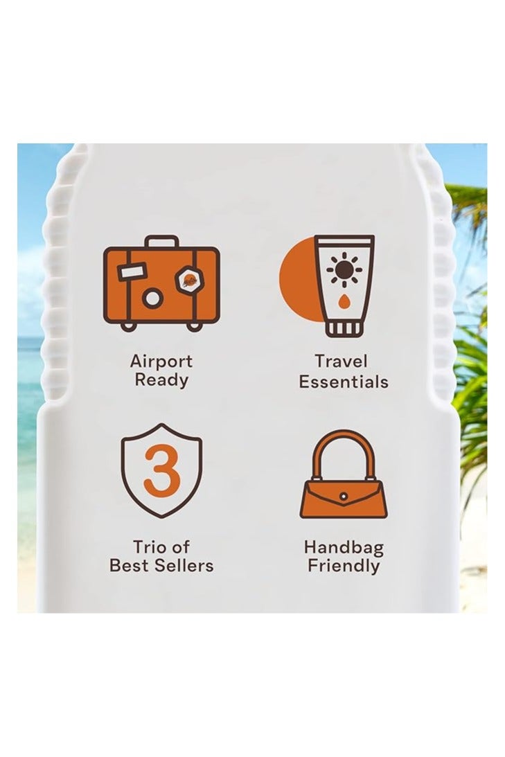 Malibu أساسيات السفر لتسمير الشمس السريع، SPF 4 زيت برونزي وزيت بيتا كاروتين، جل الألوة فيرا المهدئ بعد الشمس، مقاوم للماء، عطر جوز الهند الاستوائي، عبوة متعددة، 3 × 100 مل - Image 3