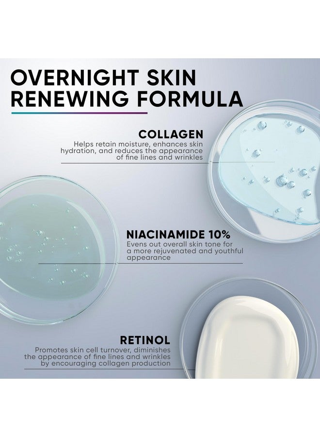 Everyouth Night Cream Face Moisturizer With Retinol Collagen Niacinamide 10% Anti Wrinkle Face Cream Made In Usa Retinol Cream For Face Anti Aging Face Cream Face Moisturizer For Women 1.7Oz - Image 4