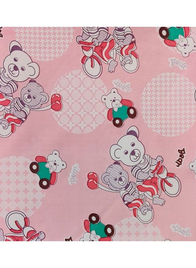 Ecosoft Baby Plastic Sheet;Pvc Sheet For Kids;Rubber Sheet For Babies;Bed Wetting Protector (135 Cm X 185 Cm) (Pink Bear)  - Image 3