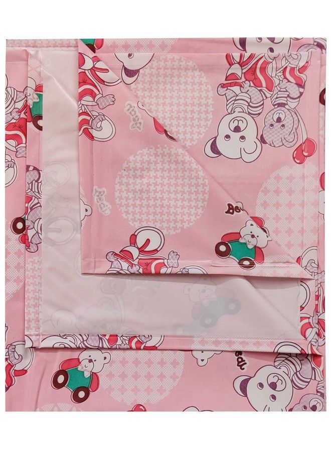 Ecosoft Baby Plastic Sheet;Pvc Sheet For Kids;Rubber Sheet For Babies;Bed Wetting Protector (135 Cm X 185 Cm) (Pink Bear)  - Image 2