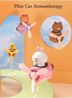 KASTWAVE Car Vent Fragrance, Cartoon Pilot Car Air Outlet Fragrance Diffuser with 2 Fragrances  - Image 2