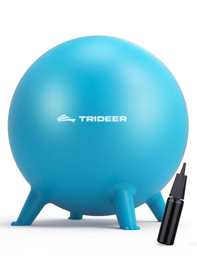 Trideer Flexible Seating for Classroom Elementary, Yoga Ball Chairs for Kids, Wobble Chair of School Supplies for Sensory Kids, Student Desk Chairs for Homeschool (Blue, 45cm) - Image 1