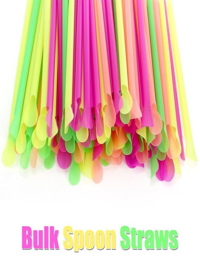 ZENFUN 150 Pack Clear Flower Snow Cone Cups with 200 Cone Spoon Straws, Reusable 4oz Snow Bowl, Plactic Leak proof Snow Cone Supply, Ice Cream Bowls, Shaved Ice Drip Cups for Holiday, Party - Image 4