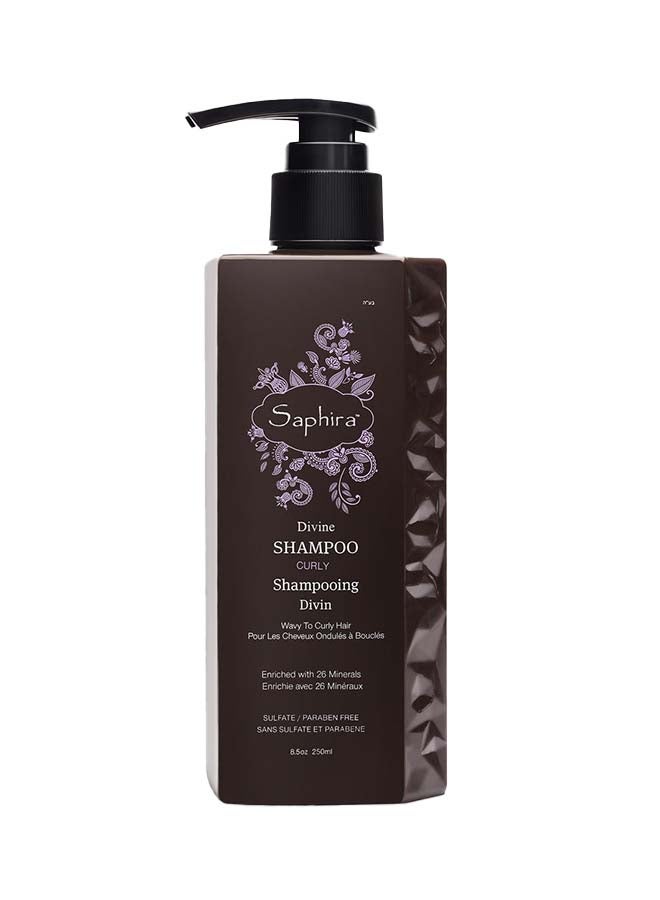 Saphira شامبو تجعيد الشعر الإلهي للشعر المجعد والمتموج ومتعدد القوام، خالي من الكبريتات، خالي من البارابين، 250 مل - Image 1