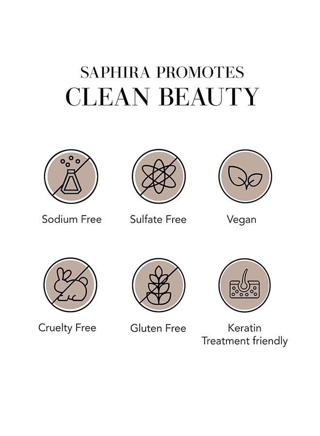 Saphira شامبو تجعيد الشعر الإلهي للشعر المجعد والمتموج ومتعدد القوام، خالي من الكبريتات، خالي من البارابين، 250 مل - Image 4