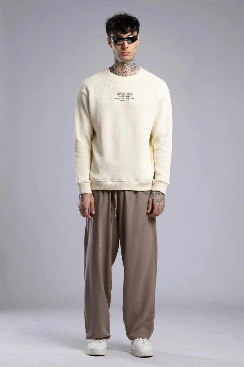 Catch Minimalist Printed Knit Sweater