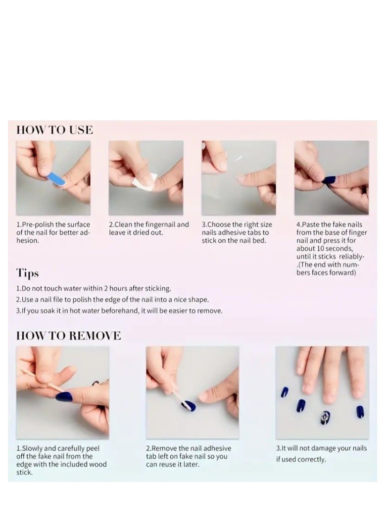 Generic Stress-Free Fake Nails - 12 pcs for a Flawless Look  - Image 3