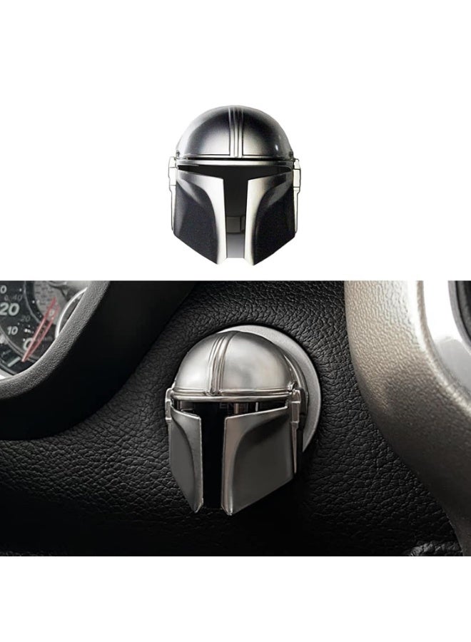 Mando Style Universal Car Engine Start Stop on Cover Anti-Scratch Push Start on Protective Cover 3D Cool Car Interior Accessories - Image 1