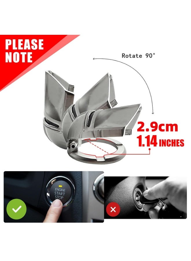 Mando Style Universal Car Engine Start Stop on Cover Anti-Scratch Push Start on Protective Cover 3D Cool Car Interior Accessories - Image 2