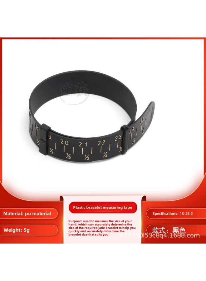 Alloy Bracelet Ring Plastic Ring Bar Measuring Instrument Deformation Repair Bar Correction Glue Hammer Hitting Gold Tool Set-Model:Black Plastic Bracelet Measuring Belt Domestic  - Image 1
