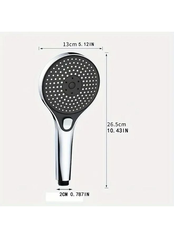 Large Panel High Pressure Shower Head Pressurized Powerful Rain Bathroom Black - Image 4