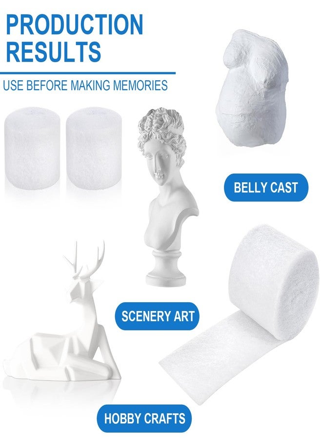 Coloch 48 Rolls Cast Padding, Soft Cotton Undercast Padding Gauze Bandage Wrap Roll Use with Plaster Cloth Individually Packed for Crafts, Body Casts, Mask Making & Art Projects, 2" x8.8ft - Image 5