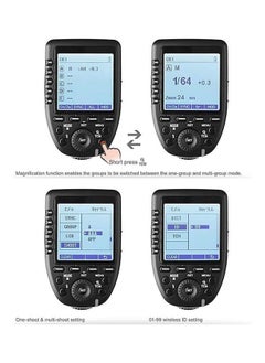Godox Godox Camera Flash Trigger Xpro-F for Fuji Fujifilm Wireless Remote 2.4GHz 1/8000s HSS TTL-Convert-Manual Large Screen Design Customizable Functions  - Image 2