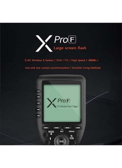 Godox Godox Camera Flash Trigger Xpro-F for Fuji Fujifilm Wireless Remote 2.4GHz 1/8000s HSS TTL-Convert-Manual Large Screen Design Customizable Functions  - Image 4