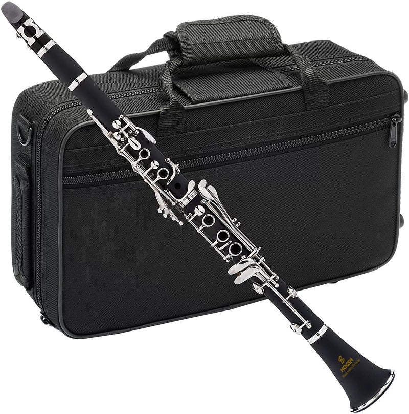 HOGSN clarinet in B flat，beginner's performance, professional playing instrument with box, cleaning kit. - Image 1