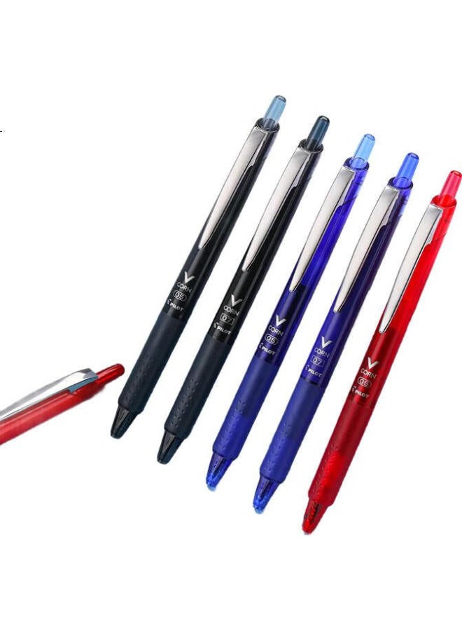 Pilot V-Ball Retractable Gel Pen, Large Capacity, Quick-Drying, For Students' Exams And Practice, Writing Pen, Office Use, Lvkn-15Ef 0.5Mm Blue, Single Pen - Image 3
