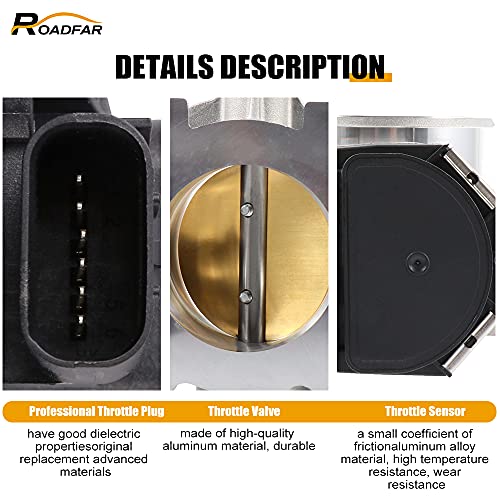 ROADFAR 3.0l Electric Throttle Body- Fit for 2005-2007 for Ford for Five Hundred | 2005-2007 for Ford for Freestyle | 2005-2007 for Mercury for Montego - Image 2