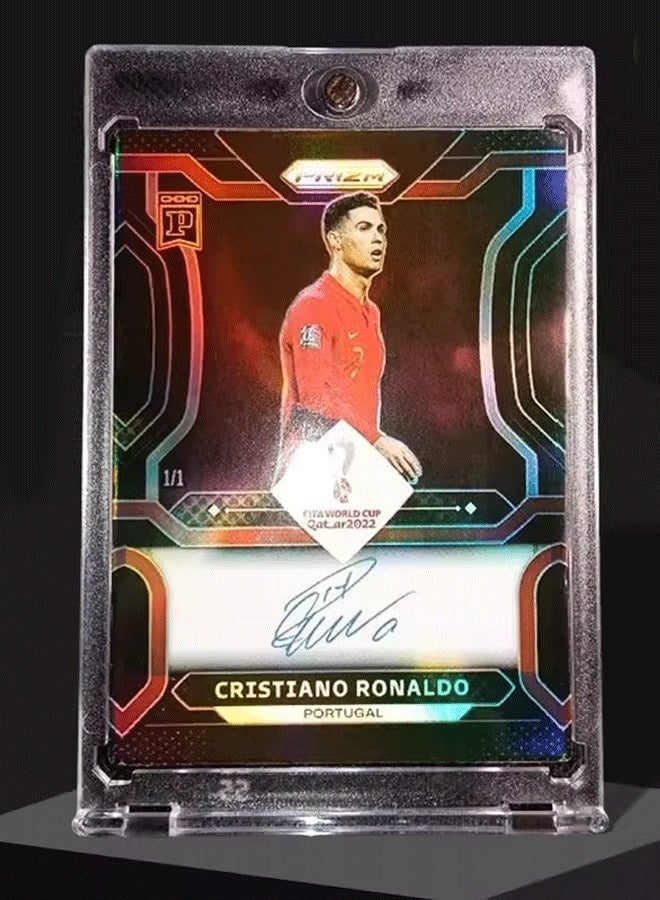 بانيني بطاقة كرة قدم بتوقيع كريستيانو رونالدو، بطاقة تداول موقعة فردية، إصدار للمجمعين، تذكارات وبطاقات رياضية لعشاق كرة القدم وهواة الجمع - Image 3