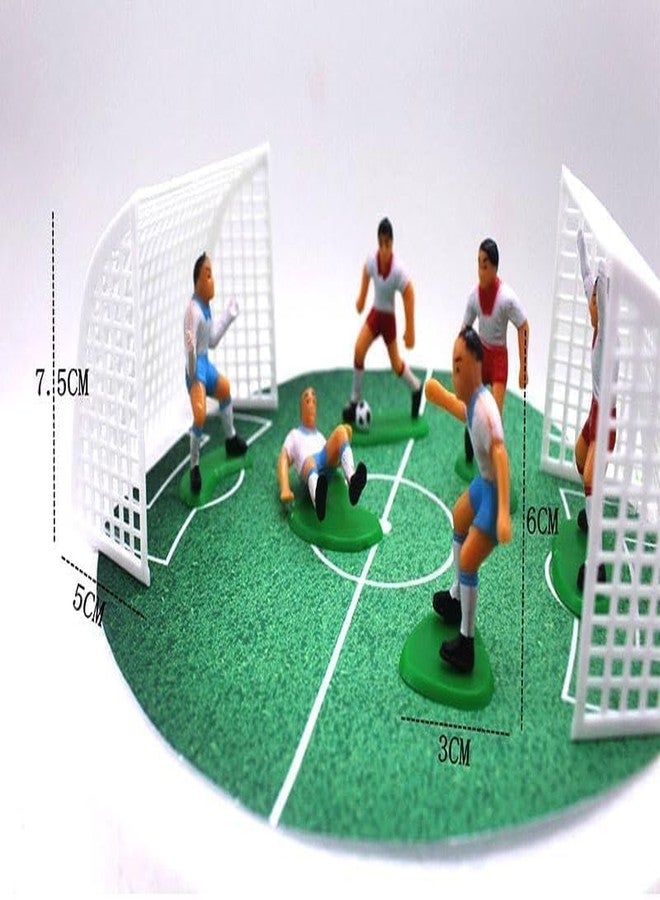Bwexxt Soccer Cake Topper, Football/Soccer Toppers for Cake and Cupcakes Cake Decorating Ornaments Set of 9 Attractive Processed, Soccer Cake for Sport Party Soccer Birthday Party Sport Party Supplies - Image 2