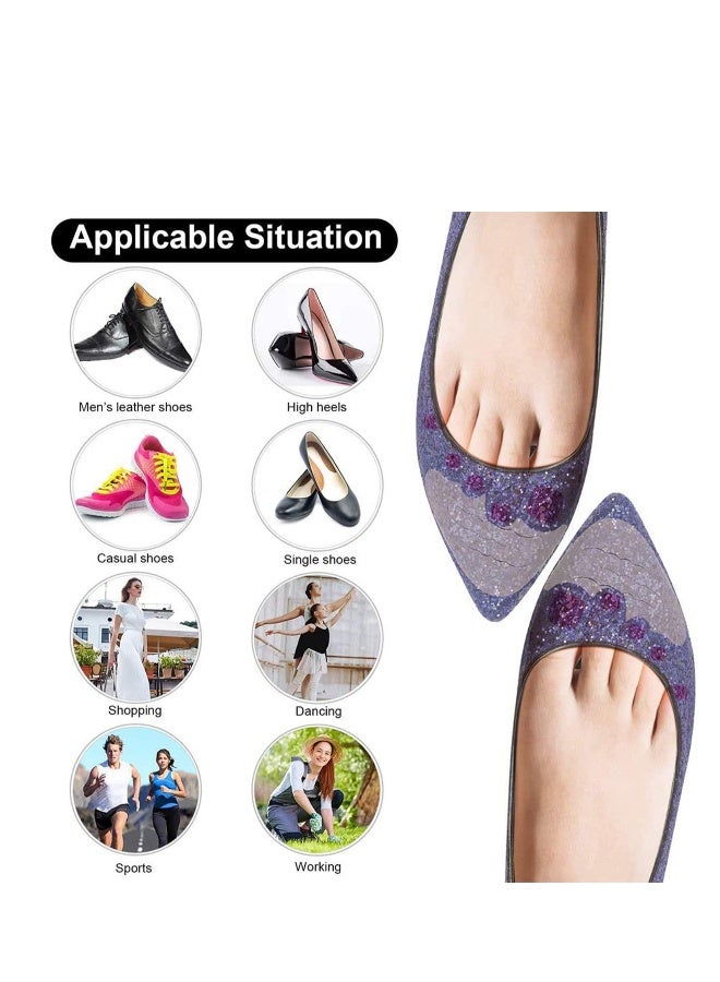 6 Pairs Fillers Inserts Adjustable Shoe Filler, Unisex Toe Plug, Non Slip Pad, Fit for Pumps Flats Boots Sneakers Beige  - Image 5