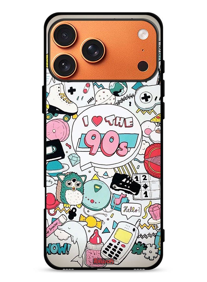 Tolwak Apple iPhone 17 Pro Max Protective Case Cover I Love The 90s - Image 1