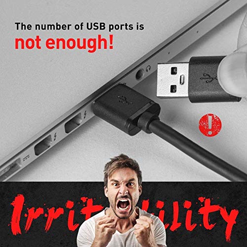 Cables Kart Portable Mini USB Expander 4 Port USB 3.0 Hub Splitter High-Speed Multiport Slim USB Hub Cable Adapter - Image 2