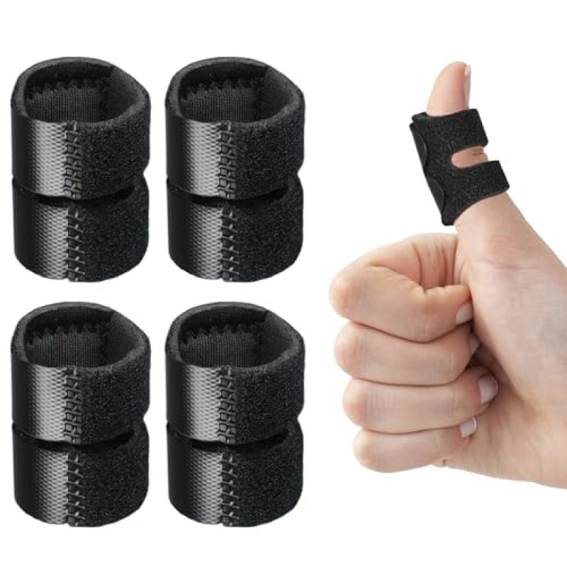 Thumb Splint Black Finger Immobilizer - Trigger Finger Splint for Arthritis Relief Hand Support - Finger Stabilizer for Daily Wear - Image 1