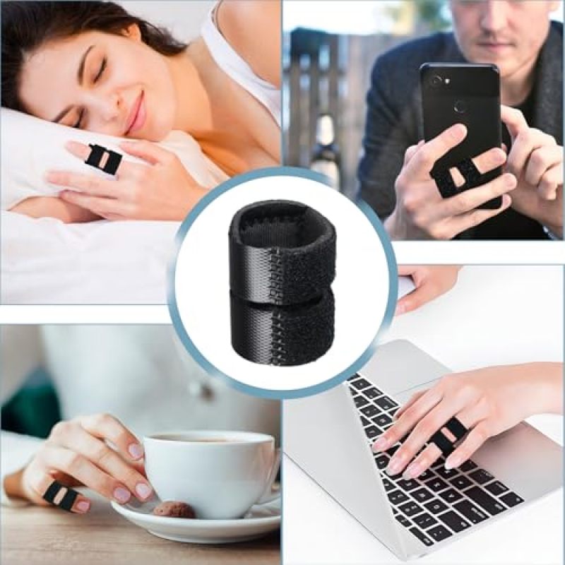 Thumb Splint Black Finger Immobilizer - Trigger Finger Splint for Arthritis Relief Hand Support - Finger Stabilizer for Daily Wear - Image 5