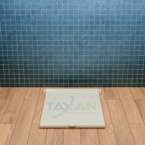 TAXAN POLYMERS غطاء مرحاض هندي Taxan لمقعد مربع (21 بوصة بان أوريزا) | بلاستيك صلب PP | غير مزود بإغلاق ناعم | غطاء مرحاض بلون العاج مع مجموعة تركيب سهلة | 56 × 42 سم - Image 3