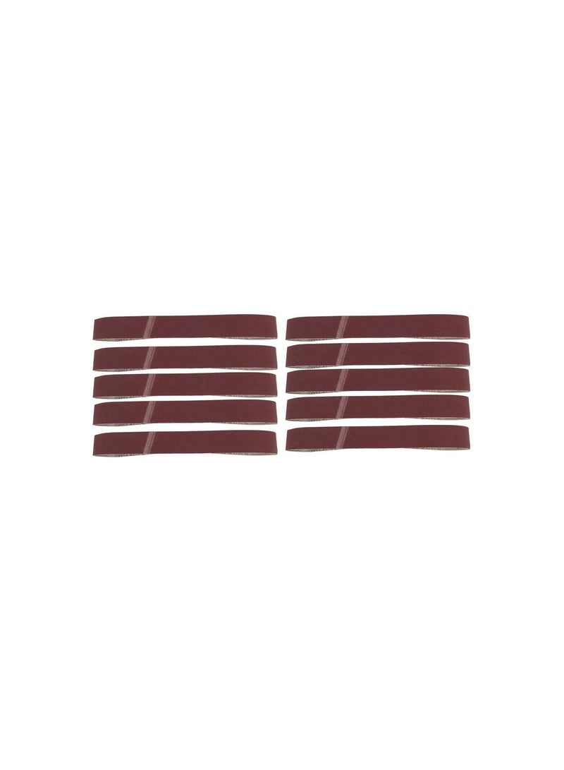 GGOOT 10PCS 320-600Grit GXK51-B Alumina Abrasive Belt Sanding Band for Wood Furniture Grinding Polishing(320#), Emery Cloth  - Image 1
