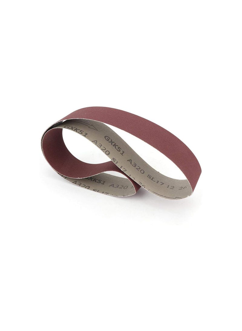 GGOOT 10PCS 320-600Grit GXK51-B Alumina Abrasive Belt Sanding Band for Wood Furniture Grinding Polishing(320#), Emery Cloth  - Image 4