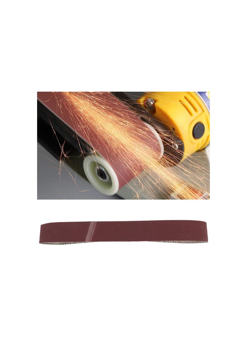 GGOOT 10PCS 320-600Grit GXK51-B Alumina Abrasive Belt Sanding Band for Wood Furniture Grinding Polishing(320#), Emery Cloth  - Image 5