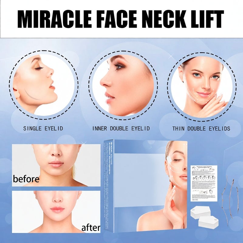 EELHOE 40Pcs Face Lifting Patches Adhesive Tapes Face Neck Lift Elastic Waterproof Shape Slim Firm Face - Image 4