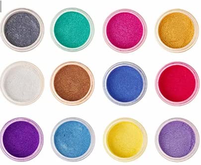 Kedia Mica Powder12 Colors Resin Pigment Mica Powder for Epoxy Resin Bath Bomb and Slime 10gEach - Image 1