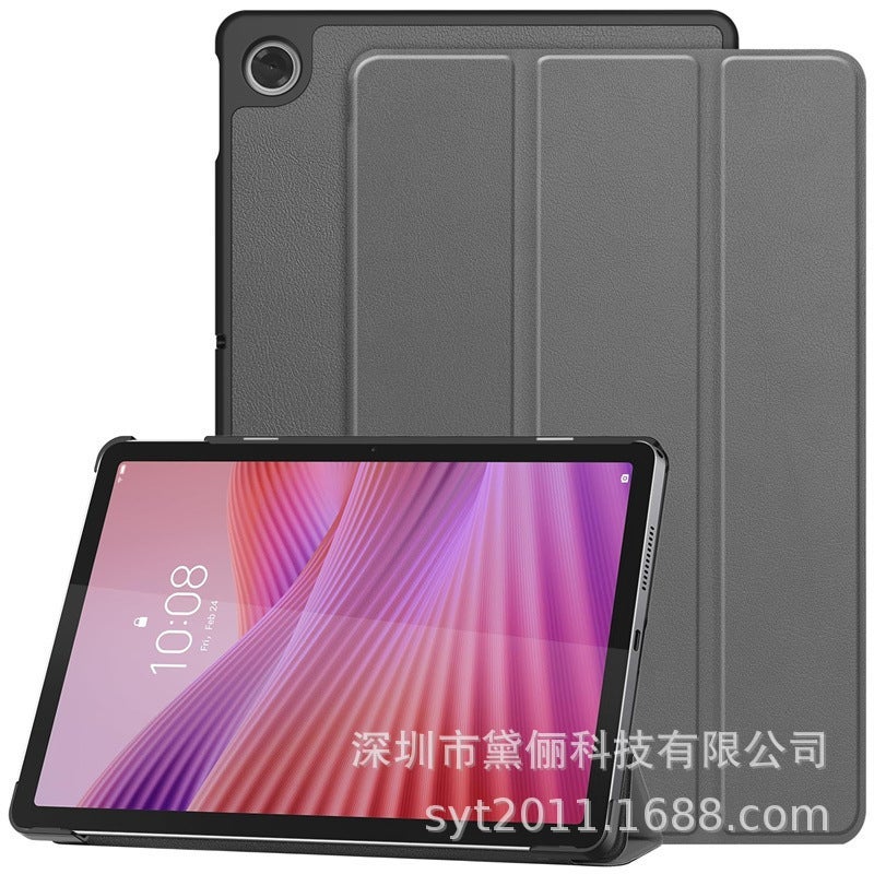 حافظة جلدية مقاومة للصدمات مناسبة لجهاز Lenovo Tab 10.1 2025 Tb-311Fu اللوحي، حافظة واقية قابلة للطي ثلاثية الطيات - Image 2
