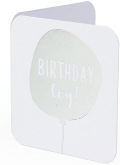 YM Sketch Greeting Card Blank - Birthday Boy | Round Edge Square 6.5 x6.5 cm| Luxury Silver Foil Emboss on White - pzsku/Z9D40EAE4AE04A7CAB591Z/45/_/1718141618/b19ed1c1-89f0-4eda-8127-1275d9c843f3