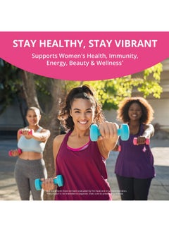 NuBest Women’S Multi 18+ Support Immunity Energy Bones Heart & Wellness Vitamins A C D E B1 B2 B6 B12 Biotin Calcium Zinc Copper Spirulina & More 60 Vegan Caps ; 1 Month Supply  - Image 5
