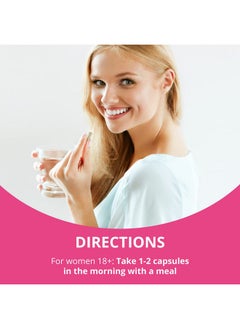 NuBest Women’S Multi 18+ Support Immunity Energy Bones Heart & Wellness Vitamins A C D E B1 B2 B6 B12 Biotin Calcium Zinc Copper Spirulina & More 60 Vegan Caps ; 1 Month Supply  - Image 3