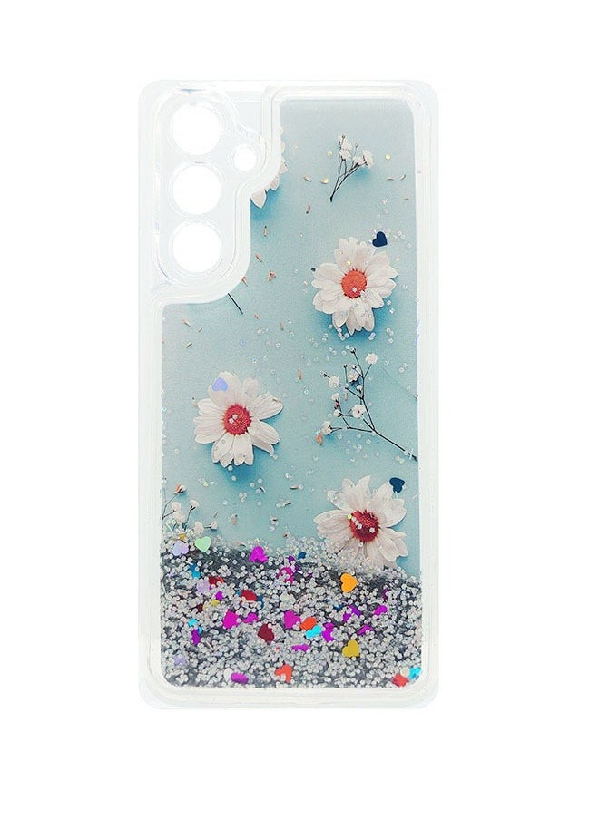 EYE CATCH Samsung Galaxy A54 Case For Women Girls Liquid Glitter Cover Sparkly Clear Shiny Bling Sparkle Phone Back Accessory Protection For Samsung Galaxy A54 Case Transparent  - Image 1