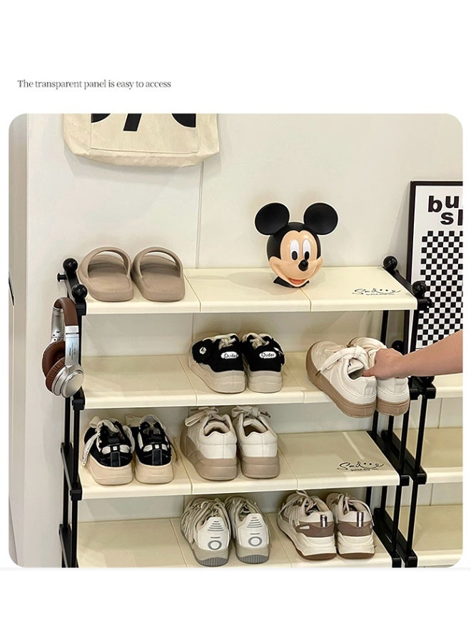 5-Tier Shoe Rack, Freestanding Vertical Shoe Storage Organizer, Large Capacity Shoe Shelves for Entryway and Closet, Easy Assembly and Space-Saving, 73.5*25*83cm (White) - Image 3