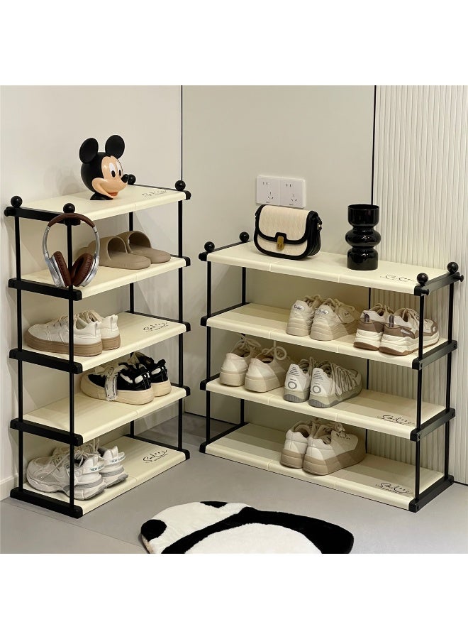 5-Tier Shoe Rack, Freestanding Vertical Shoe Storage Organizer, Large Capacity Shoe Shelves for Entryway and Closet, Easy Assembly and Space-Saving, 73.5*25*83cm (White) - Image 4